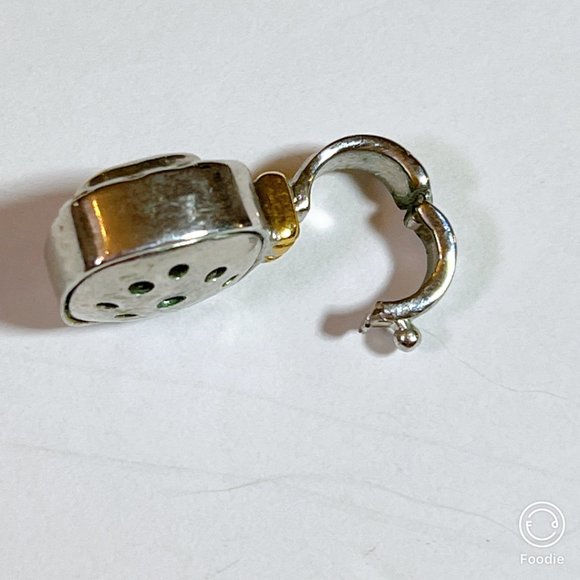 NEW Orange Stone "Citrine" Pendant - 1 INCH DROP Designer Look - Picture 4 of 6